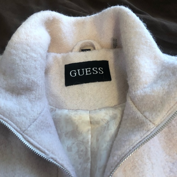 Guess pink wool overcoat - Large - Picture 2 of 6